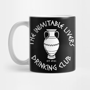 The Inimitable Livers Drinking Club White Mug